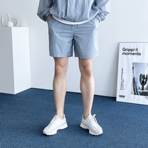 데일트 남자 여름 비치 밴딩 일자 4부 반바지