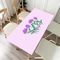 폴라도레 방수 PVC 가죽 식탁보 4인 6인용 빈티지 테이블보, 1.4인용(120x60cm), 3.블로썸