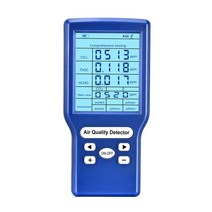 복합가스측정기 가스측정기 산소농도측정기 가스농도측정기 포화도 복합가스 검출기 수소 감지기 휴대용 복합가스측정기 CO2 포름 알데히드 (hcho) tvoc ppm 미터 미니 가스, 협력사, 파란색