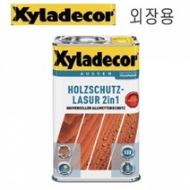 씨라데코 외부 오일스테인 방부 방충 방습 목재보호 4L, 티크색