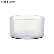 의자 다리 커버 보호 캡 체어 슈즈 소음 방지 바닥 보호 책상 식탁 가구 4 개대 패드, 60mm 라운드