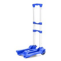 전동 계단 리프트 구르마 수동 파레트 지게차 계단운반 전동수레 핸드 Heavy Duty foldable hand sack wheel trolley 접이식 트럭 손수레 카트 여행, 푸른