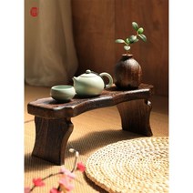 손님상 다과상 원목 전통 찻상 호족반 개다리 소반 접이식 좌상 미니 전통 밥상, 호단면