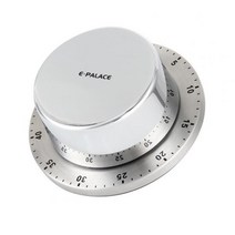 타이머 스톱워치 주방용 자석 아날로그감성 타임키퍼, 실버