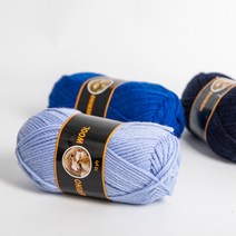 메리노 울 10ply (Merino wool) 100g 메리노울실 메리노실 뜨개실 털실, 304 인디고블루믹스