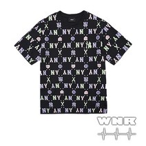MLB) 썸머 컬러 모노그램 반팔 티셔츠 3ATSM5023-50BKS