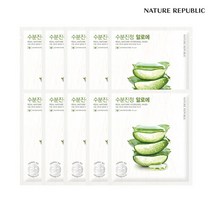 네이처리퍼블릭 [네이처리퍼블릭] (무료배송/5+5) 리얼네이처 알로에 하이드로겔 마스크, 선택완료, 알로에 PK2860