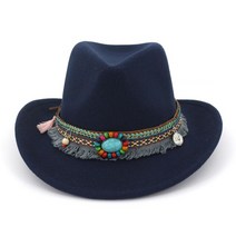 남성페도라 중절모 모자 여성페도라 여성중절모 qbhat 2020 handmade wide brim 카우보이 페도라 울 펠트 재즈 모자 모자 민족 리본 장식 남성 여성 hats