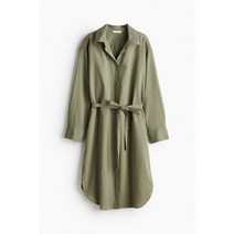 H&M 린넨 블렌드 셔츠 드레스