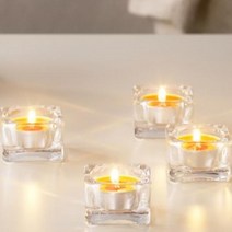 이케아 SINNLIG 신리그 미니향초 30P 오렌지, 내추럴