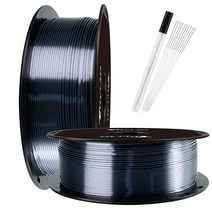 샤인 브론즈 1.75mm PLA 3D 프린터 필라멘트 메탈릭 브론즈 샤이니 3D 프린팅 소재 1KG 스풀 TTYT3D, Silk Sparkle Black