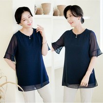 T56310 감탄! 이중 쿨스판 블라우스 맘에쏙들어
