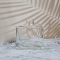 디퓨저용기 - 사각베이직유리(100ml) 디퓨저유리용기, 용기+스텐코르크마개(실버), 100ml