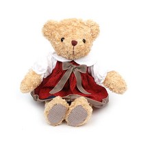 원피스 테디베어 곰 뽑기 동물 캐릭터 수면 인형 27cm, 본상품