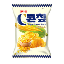 크라운 콘칩 초당옥수수맛 70g, 124g, 12개