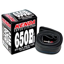 (바이크7) 켄다 27.5x1.95 프레스타 FV 4.8cm 자전거튜브 27.5인치