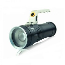 led 초강력 사냥용 써치라이트 후레쉬 줌이 가능한 800 루멘 크리어 LED 고성능 충전식 탐조등, 하얀색