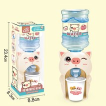 미니 워터 디스펜서 아기 장난감 식수 핸드 프레스 물병 펌프 쿨러 lifelike cute children cosplsy props home, 큰 돼지