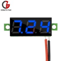 DC 0V-100V 0.28 인치 LED 디지털 전압계 전압 측정기 볼트 감지기 모니터 테스터 패널 자동차 12V 24V 빨간색 녹색 파란색 노란색, DC 2.5-30V 파란색