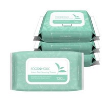 푸드어홀릭 (3개)푸드어홀릭 그린티 클렌징 티슈 120매