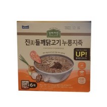 상하키친 진들깨 닭고기 누룽지죽 350g x 6개, 6팩