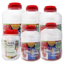 담금주병 과실주병 효소병 PET병 샤론주방 [박스판매], 과실주병 20L(원형) 1박스(6개)