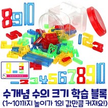 캐스비 [캐스B]튼튼 창의놀이투명숫자(2415), 70피스, 1개