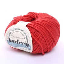 삼남뜨개실 오드리 파인 메리노 울 50g 20컬러 목도리실 털실 겨울실, 오드리 50g 15 레드