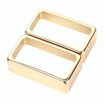 기타 험버커 픽업 커버 LP 일렉트릭 기타용 금속 오픈 스타일 프레임 장착 링 2 개, [3] 2pcs Gold