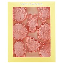 이홈베이킹 크리스마스 푸쉬커터 8종 세트, 1세트
