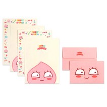 어피치 군대편지지 남자친구생일편지 다이소편지지, 1set, 스윗어피치