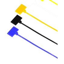 네임 마크 타이 컬러 메모 케이블 250P 컴퓨터 선정리, 엘로우