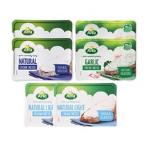 알라 크림치즈플레인 150g 2개+크림치즈라이트 2개+크림치즈 갈릭 2개_냉장