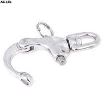 D링 타입 스위블 스냅 로터리 섀클 316 스테인레스 스틸 퀵 릴리스 보트 앵커 체인 1 개, 한개옵션0