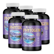 로얄캐네디언 파이토젠 린넨 석류 백수오 대두 추출불 30정 Royal Canadian Phytogen, 5개