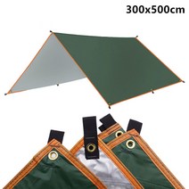 타프쉘 사이드월 캠핑 차량 감성 4x3m 3x3m 천막 방수 방수포 텐트 블랙코팅 타프, 녹색 300x500cm