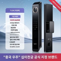 도어락 지문인식 보조키 지문인식기 카드키 스마트 디지털, E.T12M 자동 손가락 정맥 표준 버전