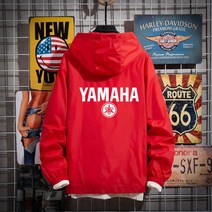 형광색 오토바이 바람막이 혼다 야마하 바람막이 자켓 라이딩, 레드 Yamaha 525 단일 레이어