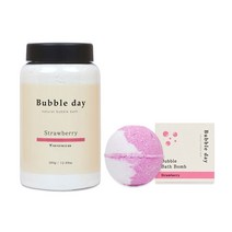 버블데이 가루입욕제 360g + 배쓰밤 스트로베리 100g, 1세트