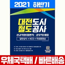 시대고시기획 2021 하반기 대전도시철도공사 일반직 공무직 채용 일반상식+NCS+무료동영상 시험 책 교재