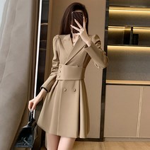 봄과 가을 고급 정장 드레스 여성 의류 2023 새로운 작은 기질 여신 팬 전문 양복 제시뉴욕원피스 드레스렌탈 퀸잇 봄원피스 상견례옷차림