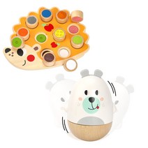 일상감각 촉감놀이 자극판 고슴도치 오르골 오뚝이 곰 소근육발달 베이비 몬테소리 교구, 선택1-센서리 고슴도치