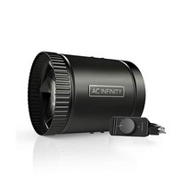 AC Infinity RAXIAL S6 인라인 부스터 덕트 팬 15 2 cm(6 인치) 스피드 컨트롤러 포함 저소음 인라인 HVAC 송풍기 지하실 욕실 주방 작업장을 위한 선풍기