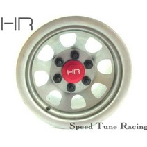 RC카 원격 자동차 HR RC 제어 모델 22 인치 금속 잠금 타이어 바퀴 4 개, Raw steel 색상