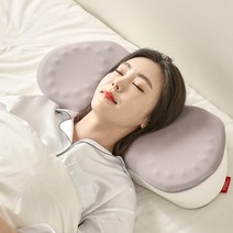 장수돌침대 굿모닝 3D 건강베개 경추베개, 그레이, 1개