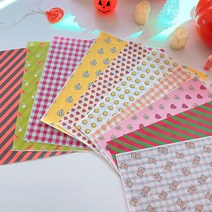 패턴 코팅 유산지 (20장 1세트), (1)스마일 20장