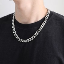 에브리테일 클래식 체인 목걸이 남성용 써지컬스틸 패션 목걸이