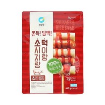 청정원 캠핑음식 소시지랑 떡이랑 소스 소떡소떡 4개입 아이들간식 야채볶음 어린이반찬 간단한요리 간편식 440g, 41세트