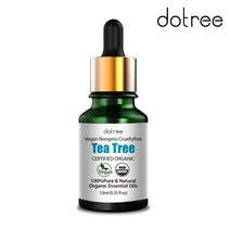 도트리 100% 유기농 비건 아로마 에센셜 오일 원액 티트리 10ml