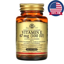 솔가 천연 원료 비타민E 67mg 소프트젤 100정, 67mg 100IU 100캡슐